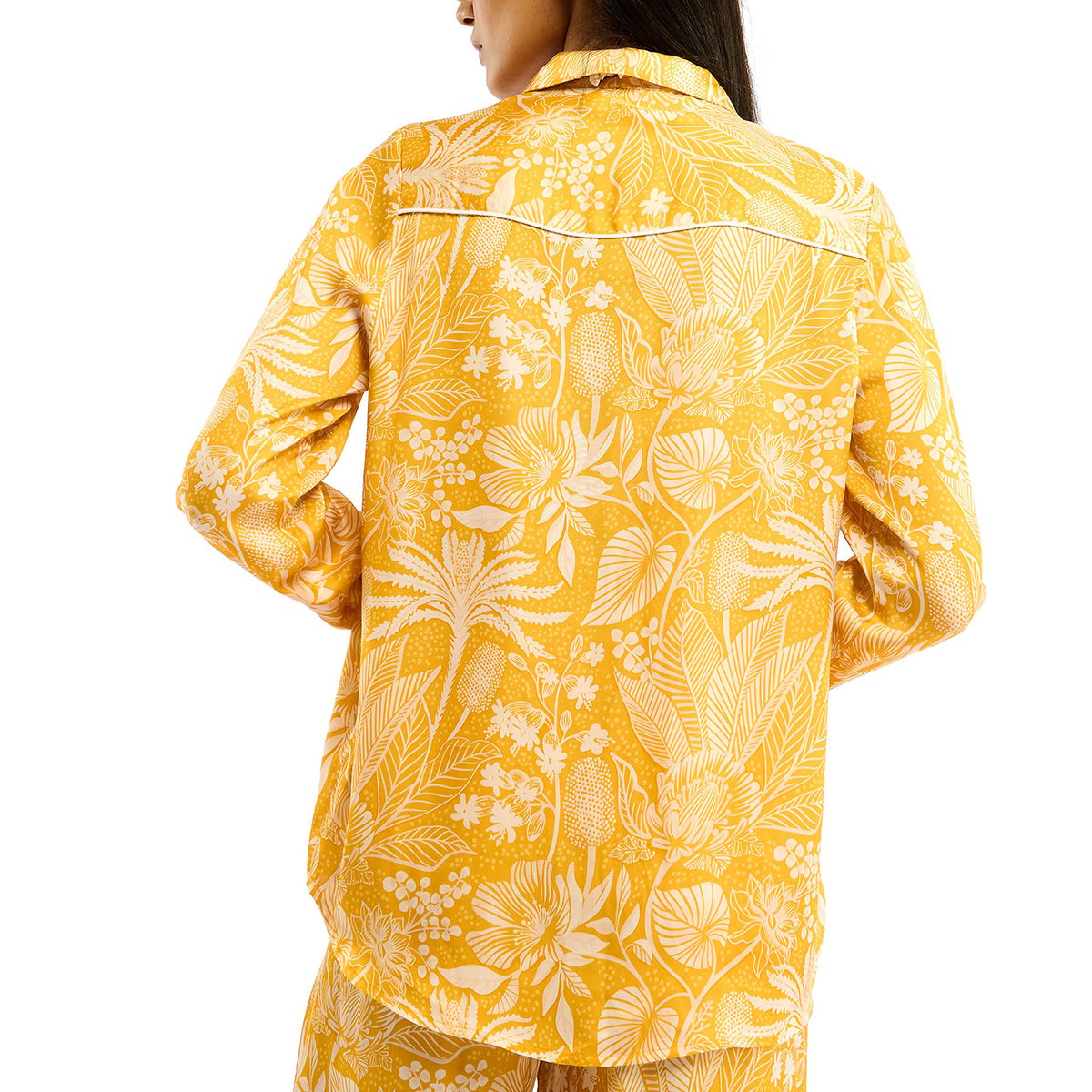 Chemise manches longues à motifs JANAELLE jaune, WILD