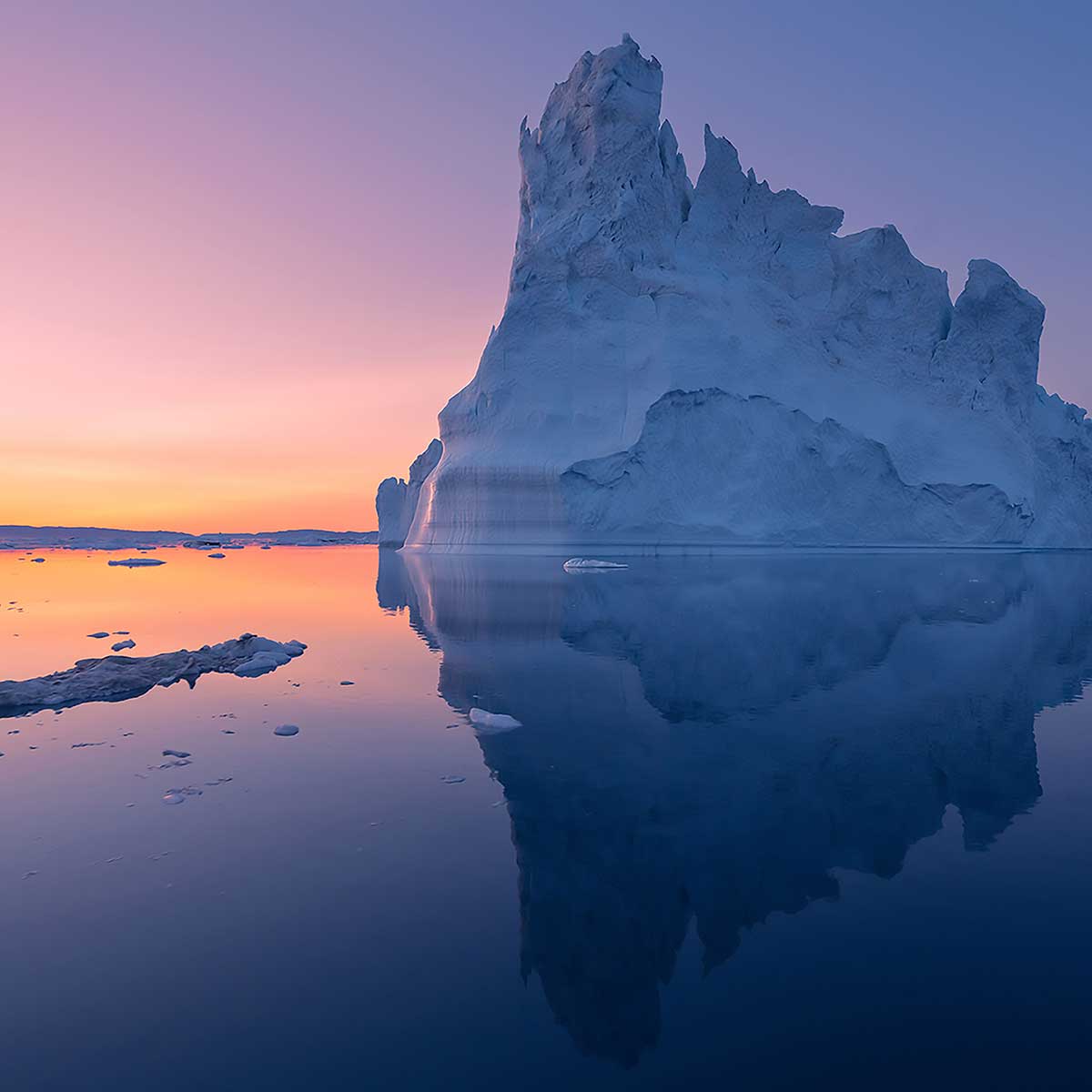 Tableau iceberg disco tableau alu dibond, HEXOA