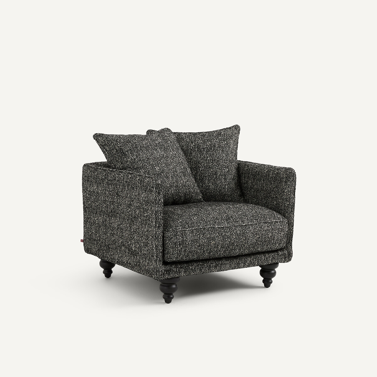 Fauteuil en bouclette, LAZARE noir, AM.PM