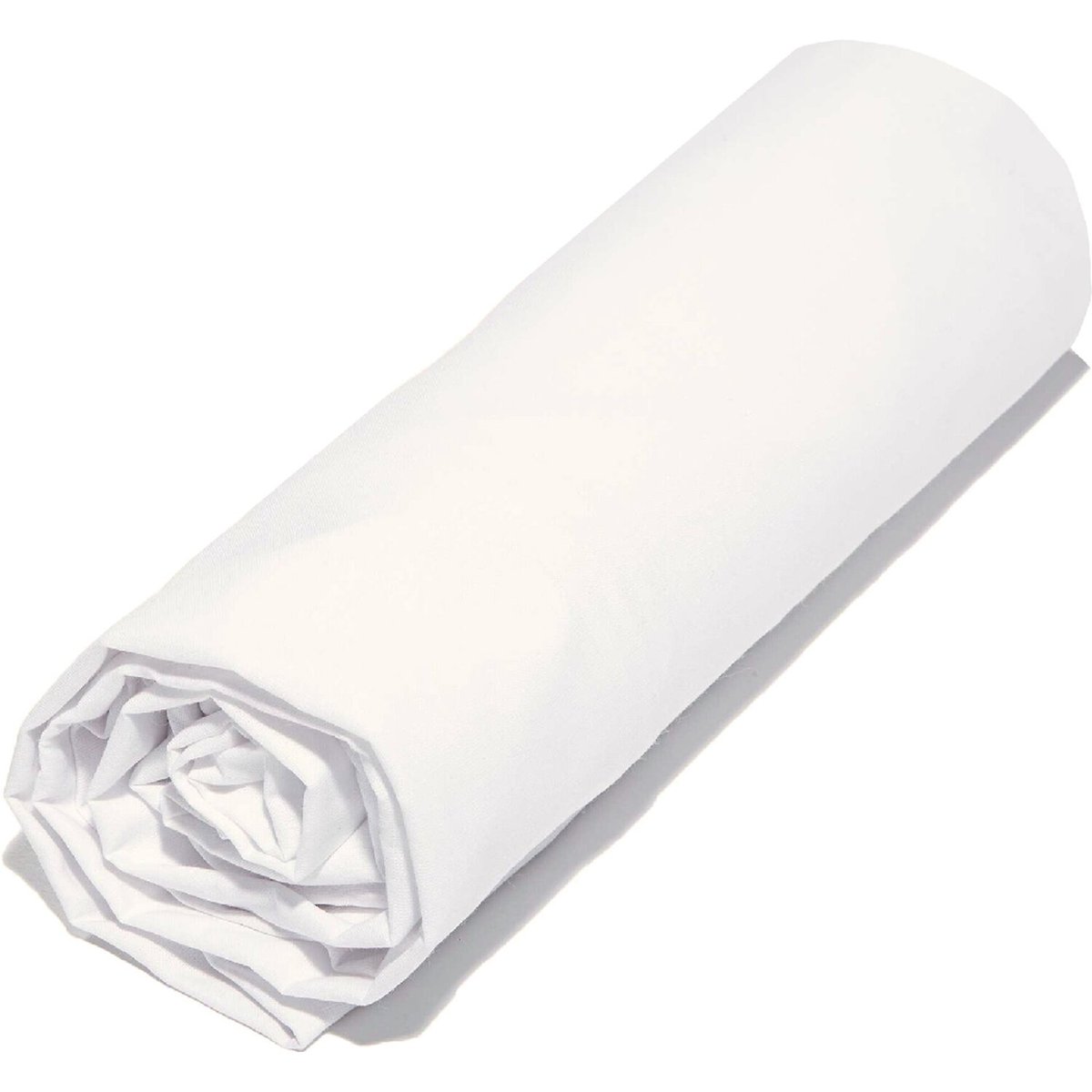 Drap housse Bonnet 30 coton coton Uni, Terra blanc, C DESIGN HOME TEXTILE