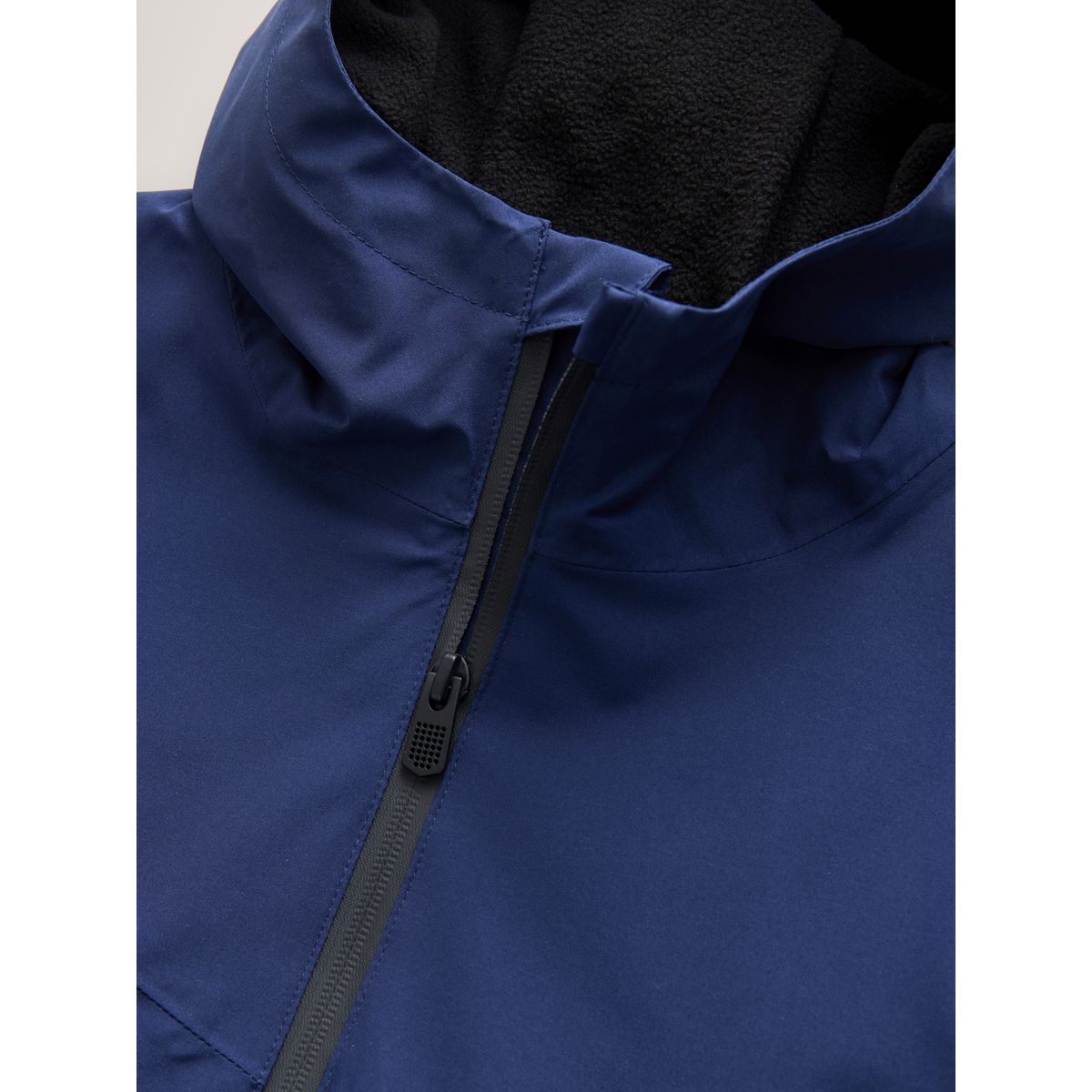 Veste à capuche imperméable doublée bleu marine, NEXT