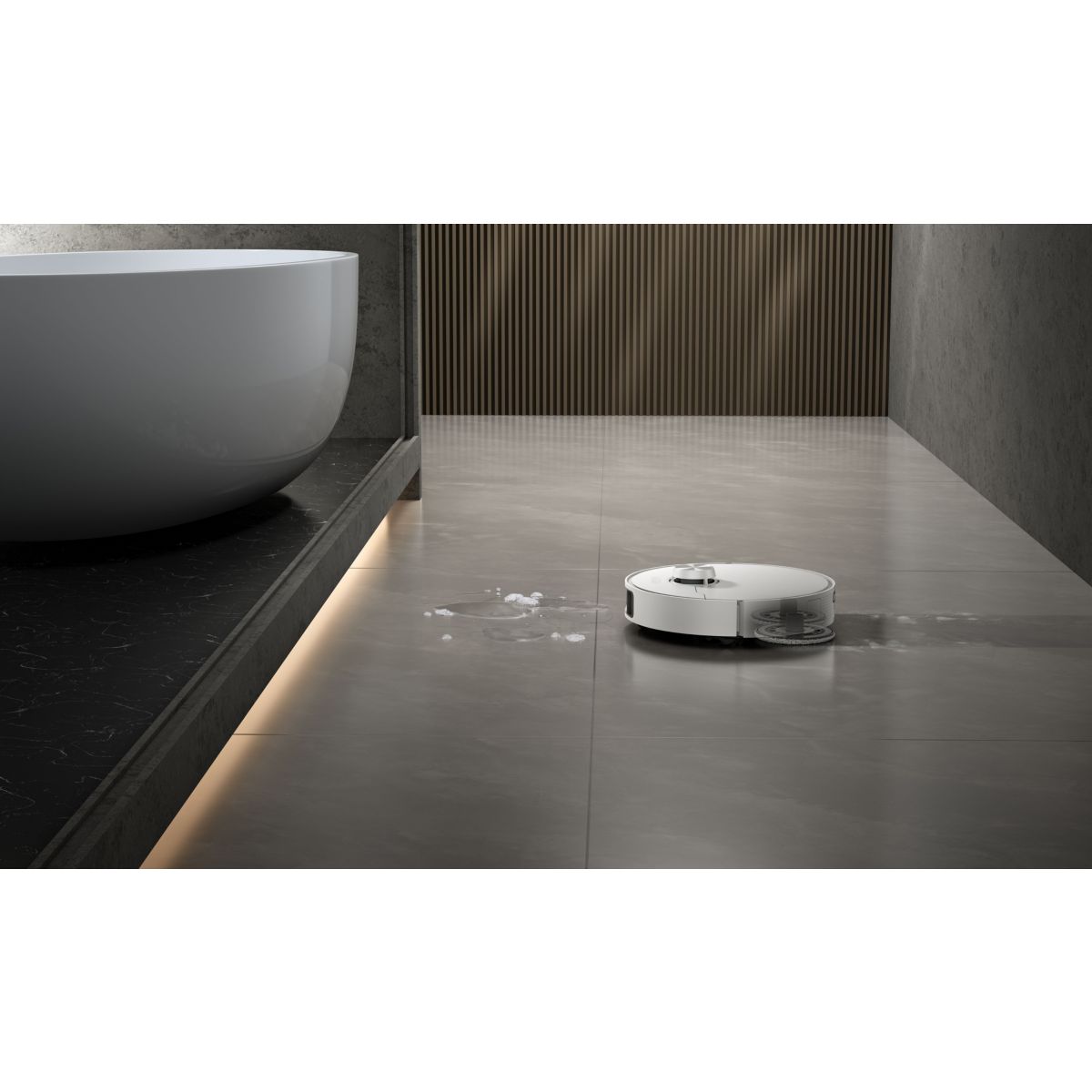 Robot Aspirateur Laveur MatriX10 Ultra blanc avec serpillères auto-interchangeables couleur unique, DREAME