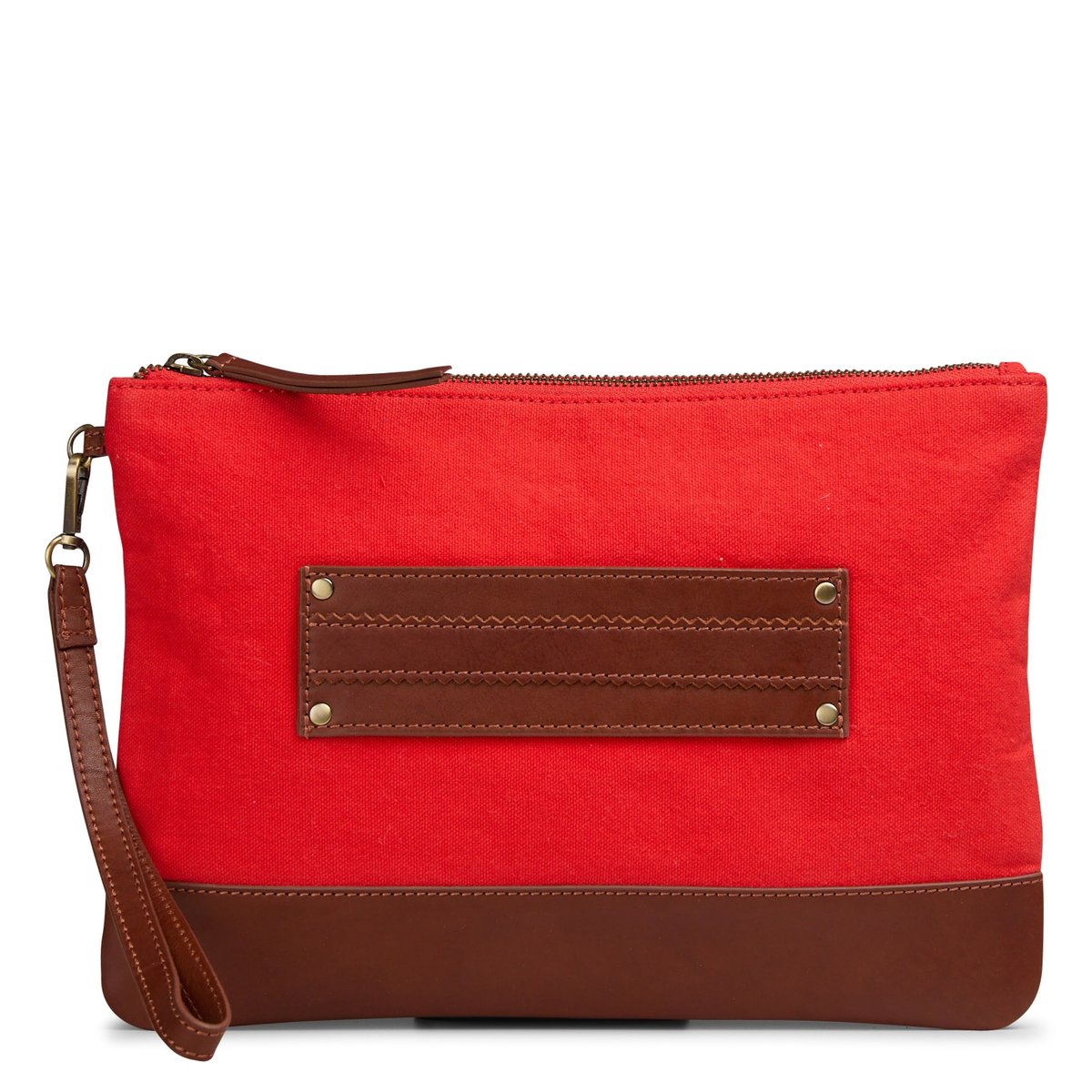 Pochette en coton MATHEO rouge, Maison 123