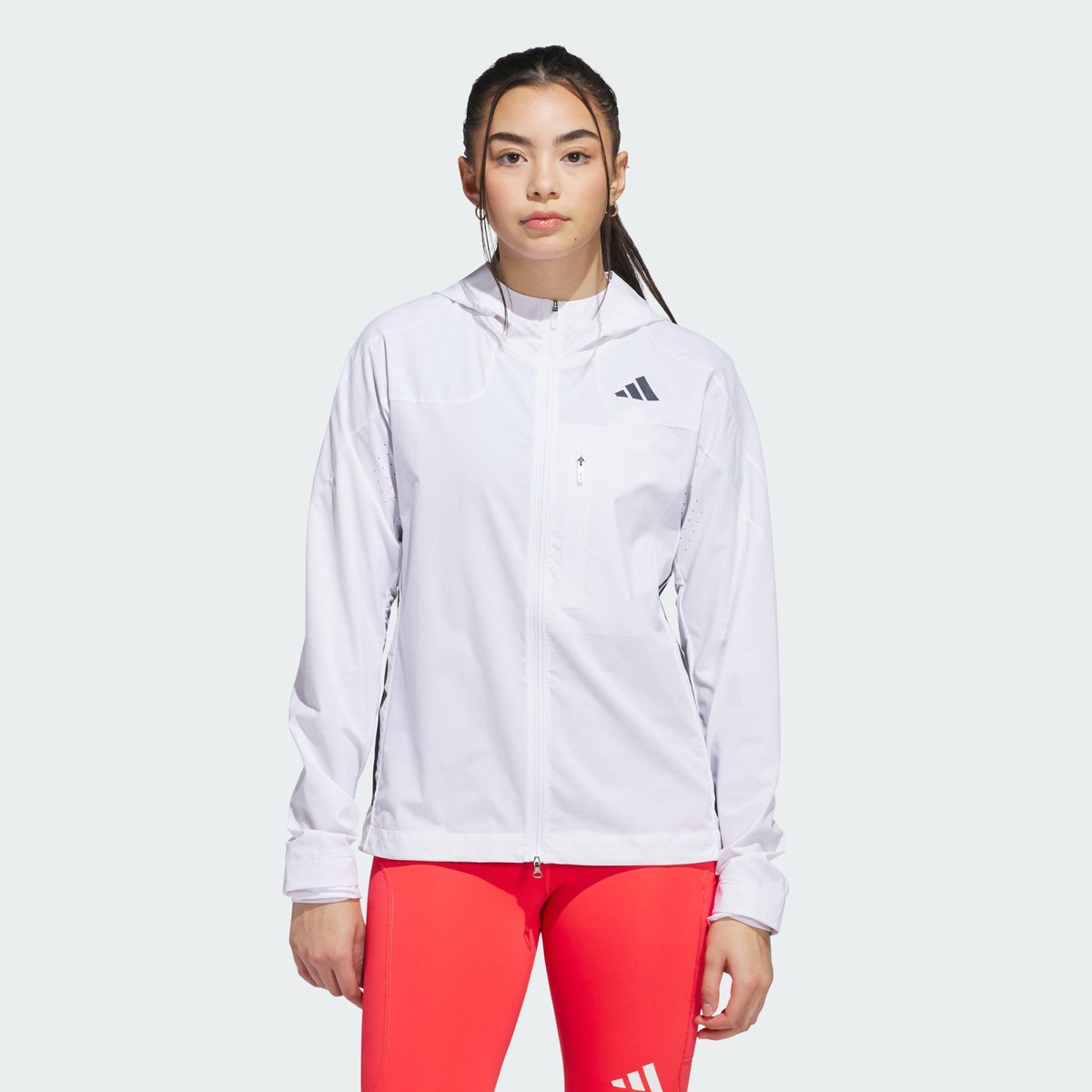 Veste De Running Adizero Veste De Running Adizero white / white, adidas Performance
