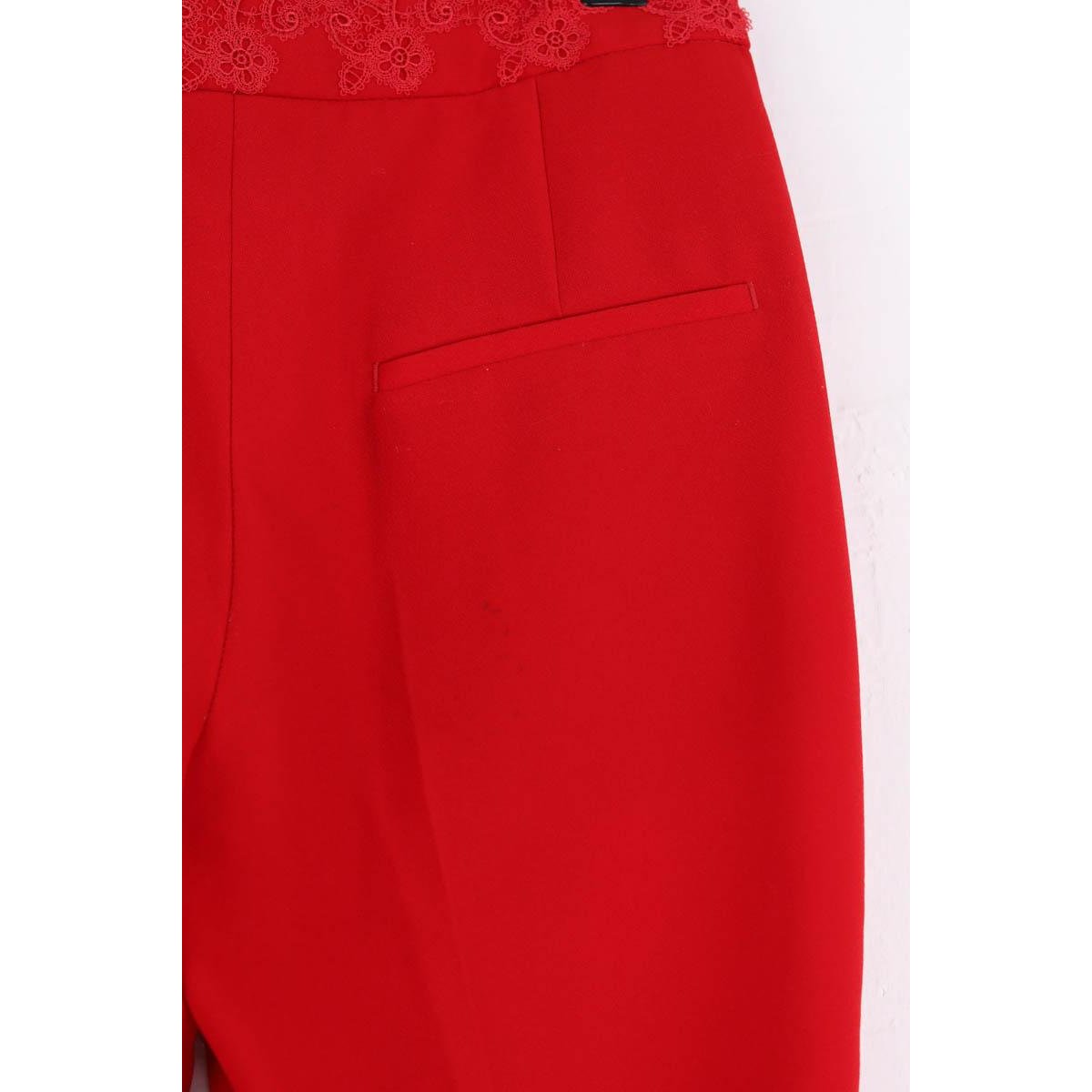 Pantalon droit - Très Bon État rouge, THE KOOPLES