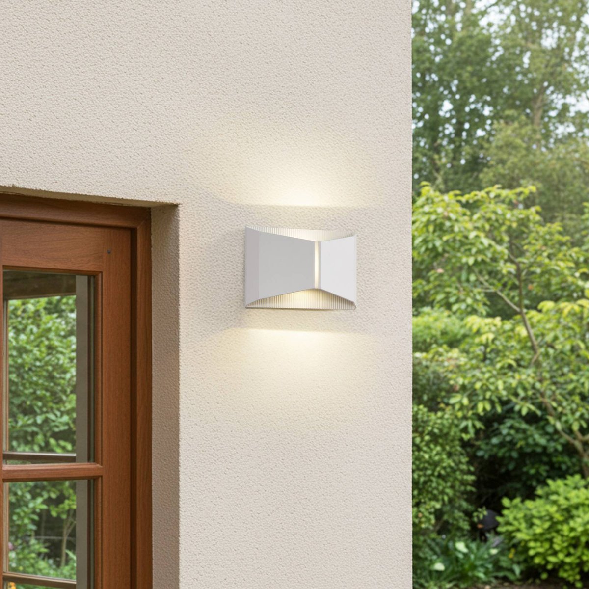 Applique extérieure en métal moderneLED blanc, LINDBY