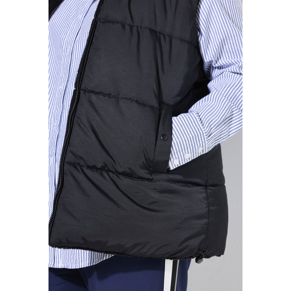 Gilet réversible ample noir, STUDIO UNTOLD