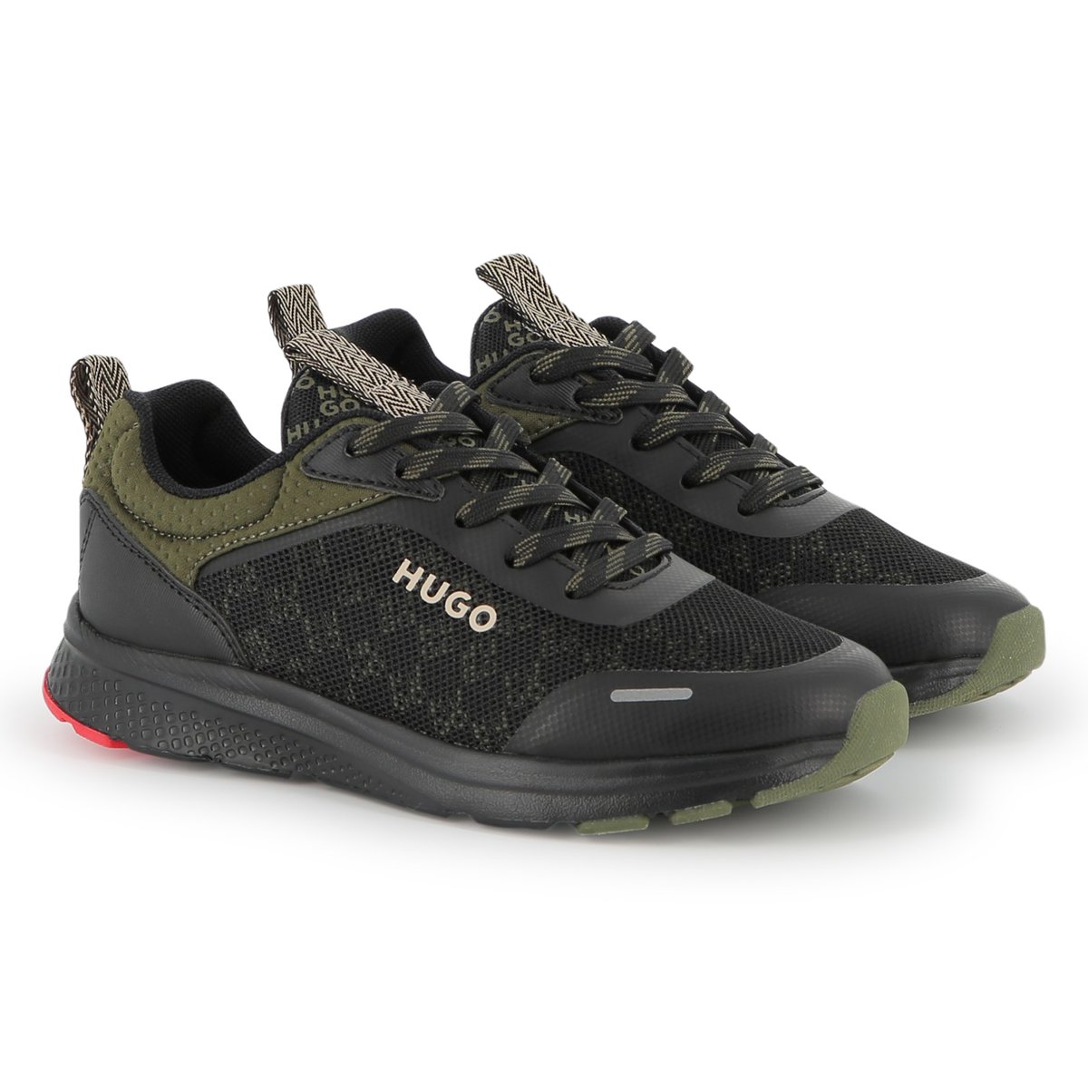 Sneakers in tessuto black, HUGO KIDSWEAR