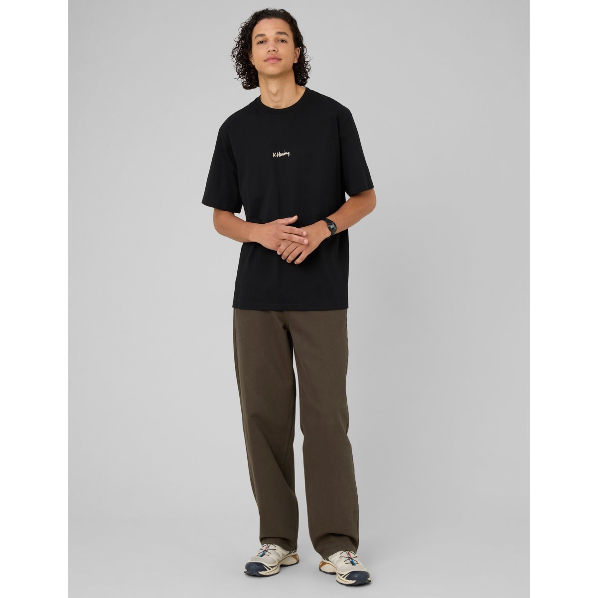 T-shirt licence keith haring noir, BZB