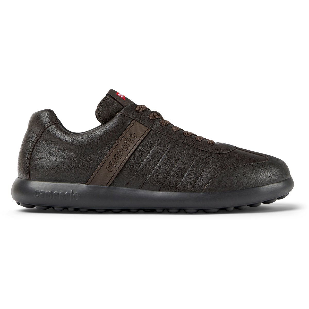Baskets Cuir Pelotas Xlf marron foncé, CAMPER