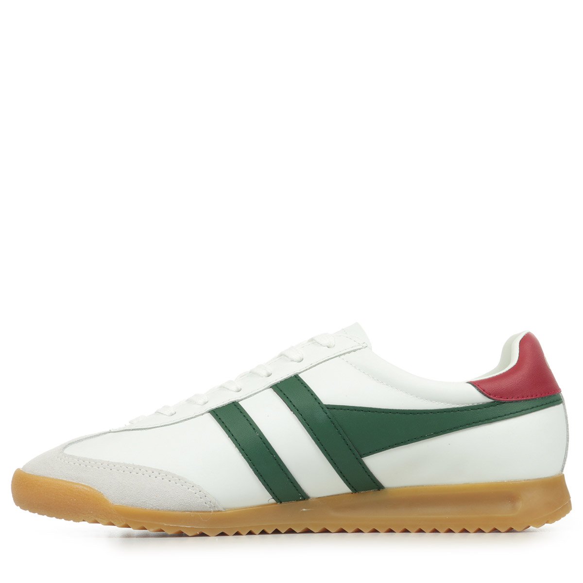 Baskets Torpedo white evergreen deep red, GOLA