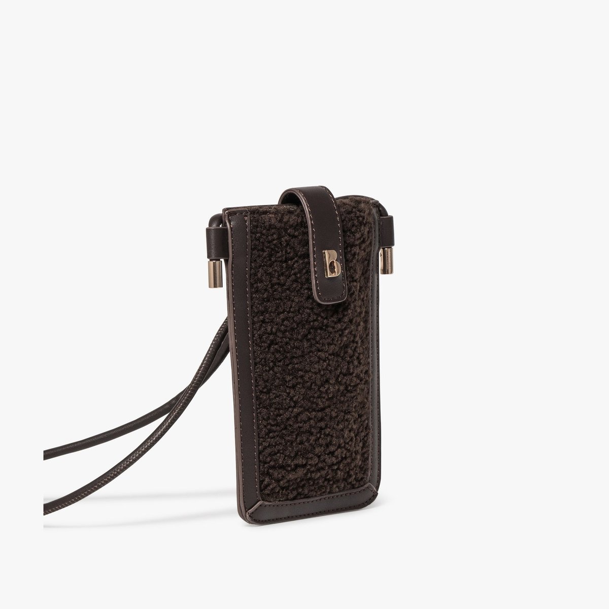 Sac Pochette ALIZEA pochette à bandoulière chocolat, BOCAGE