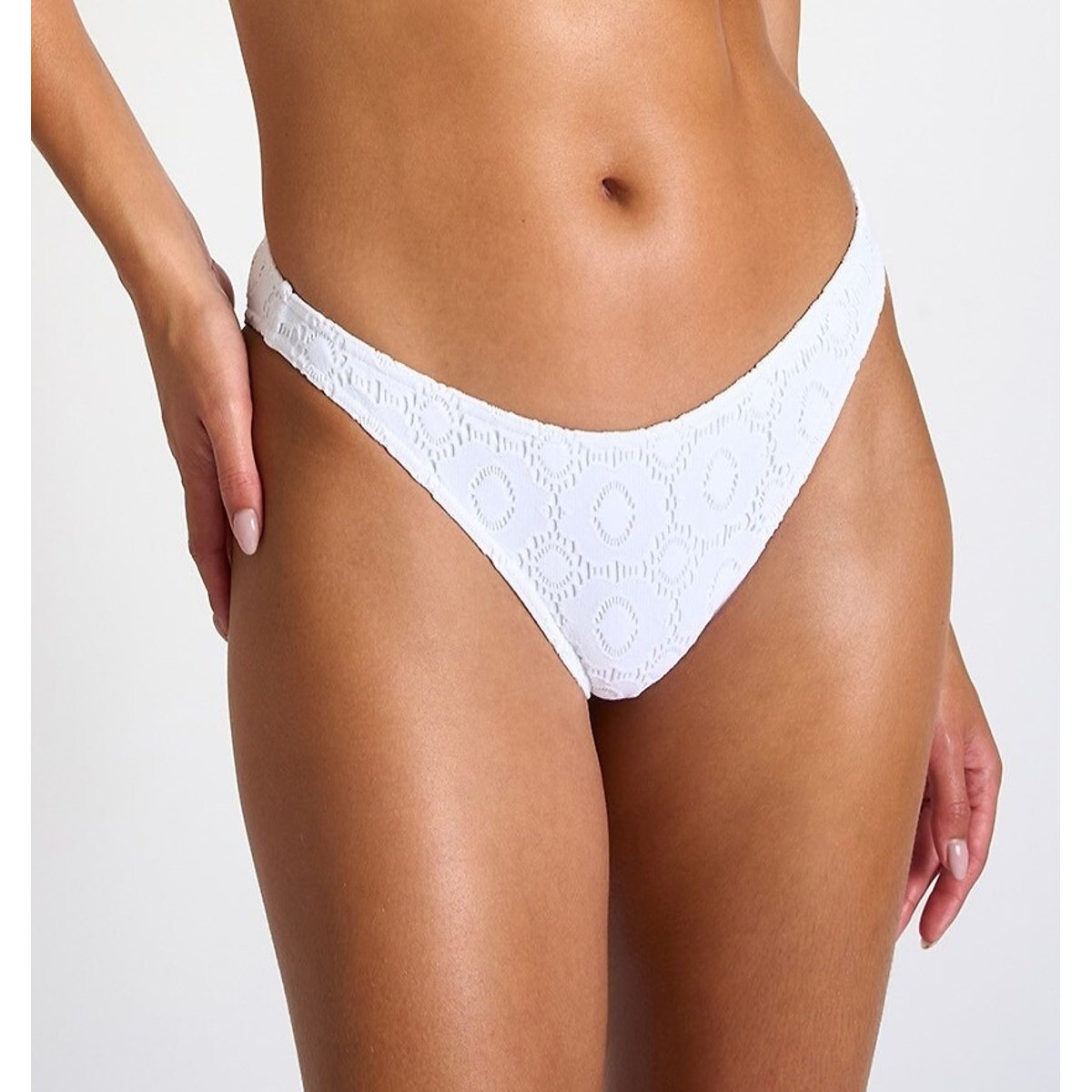 Aleria Sunlace Bikini Bottoms white, BANANA MOON