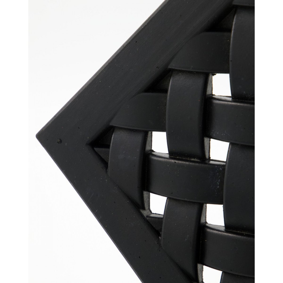 Paillasson en caoutchouc Braid 60 x 40 cm noir, HOUSE DOCTOR