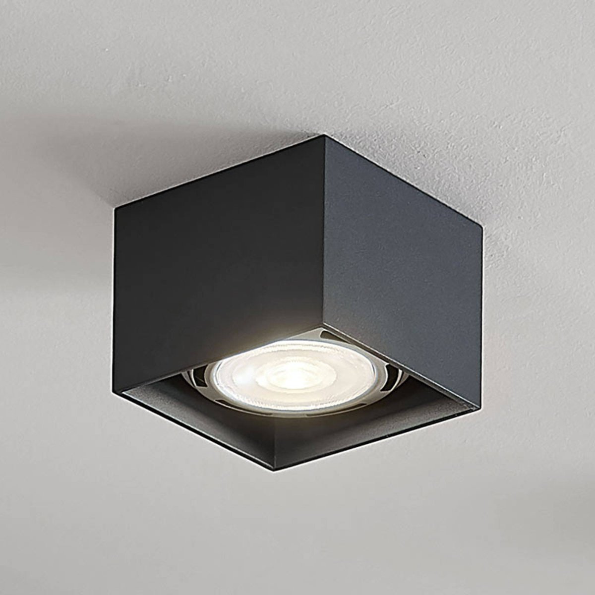 Spot en aluminium moderne, Mabel gris foncé, ARCCHIO