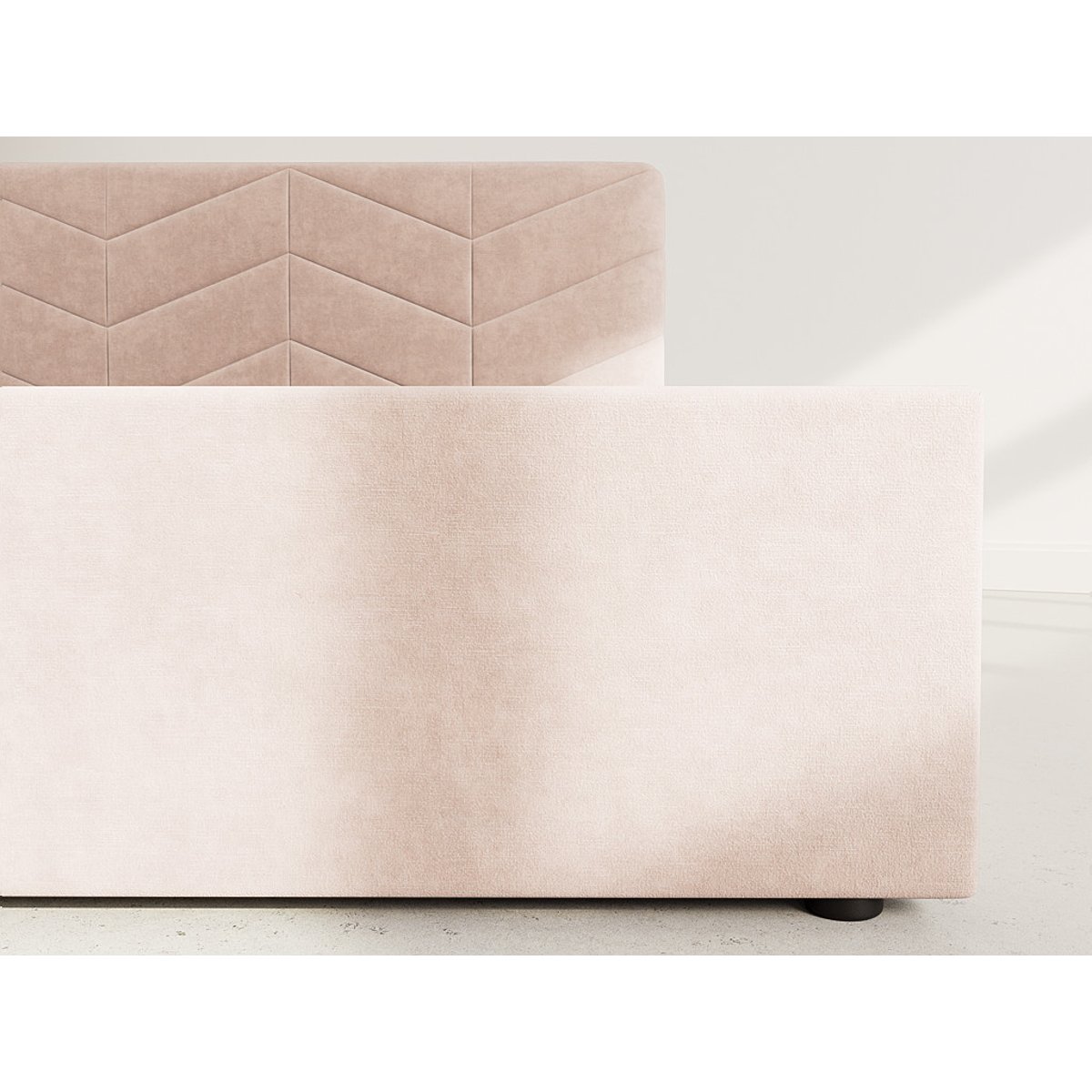 Lit coffre - PEONIS taupe, BEST MOBILIER