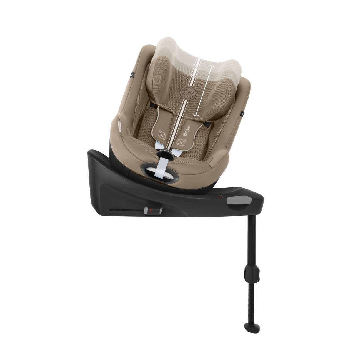 Siège auto Sirona Gi i-Size Tissu Plus avec base intégrée almond beige | beige, CYBEX