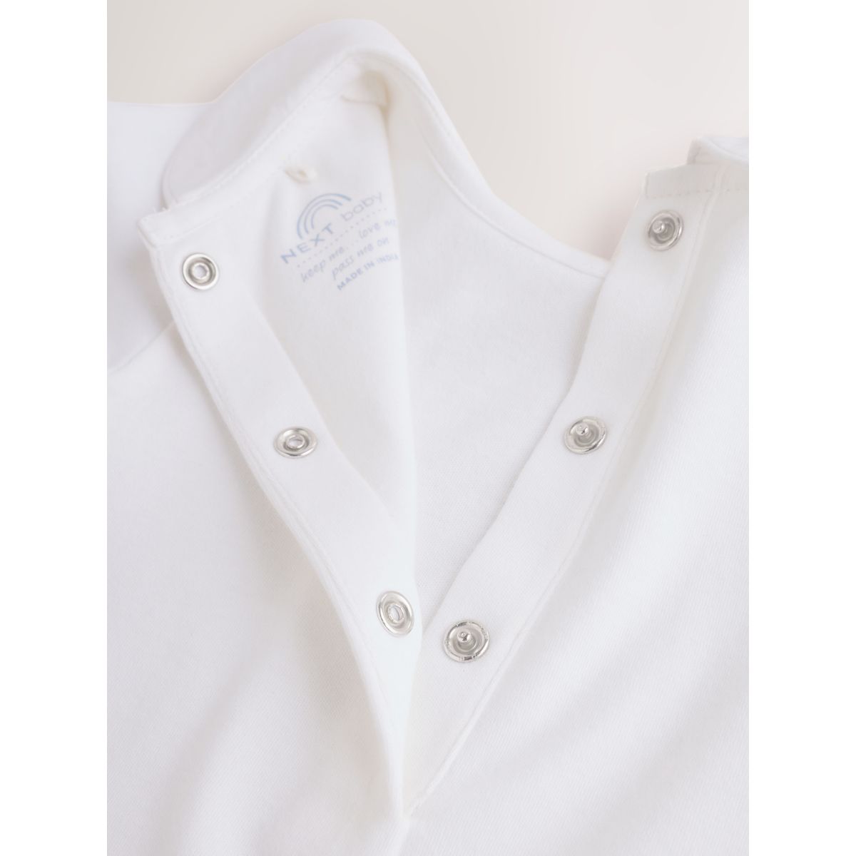 Ensemble body et salopette tissée bébé ours blanc brodé, NEXT