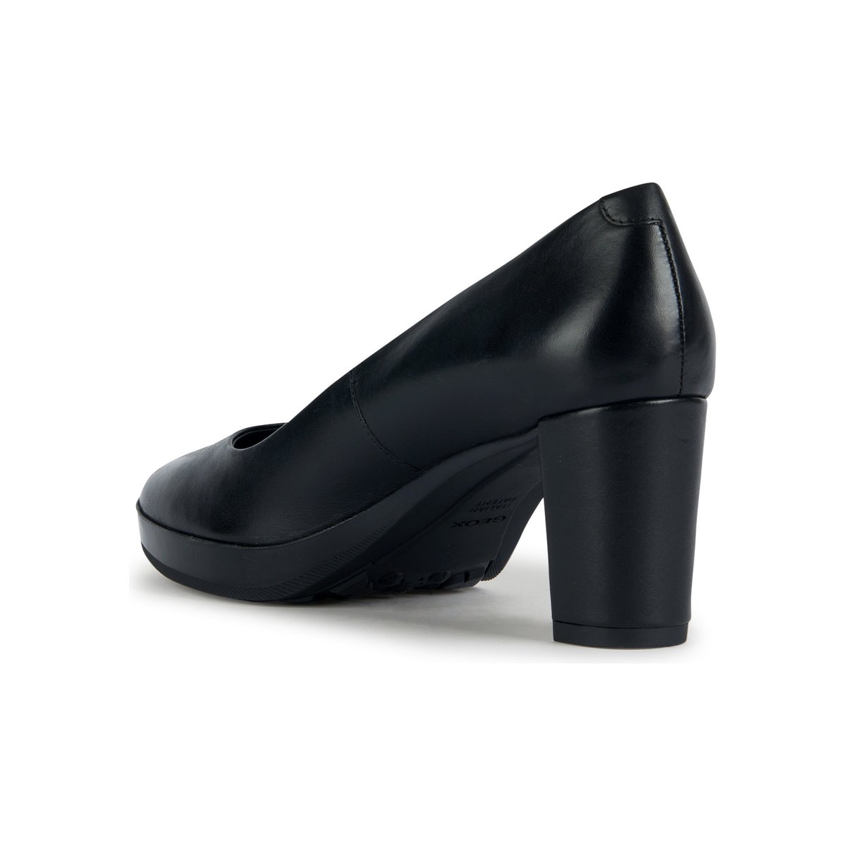 Escarpins confortables Walk Pleasure en cuir noir, GEOX
