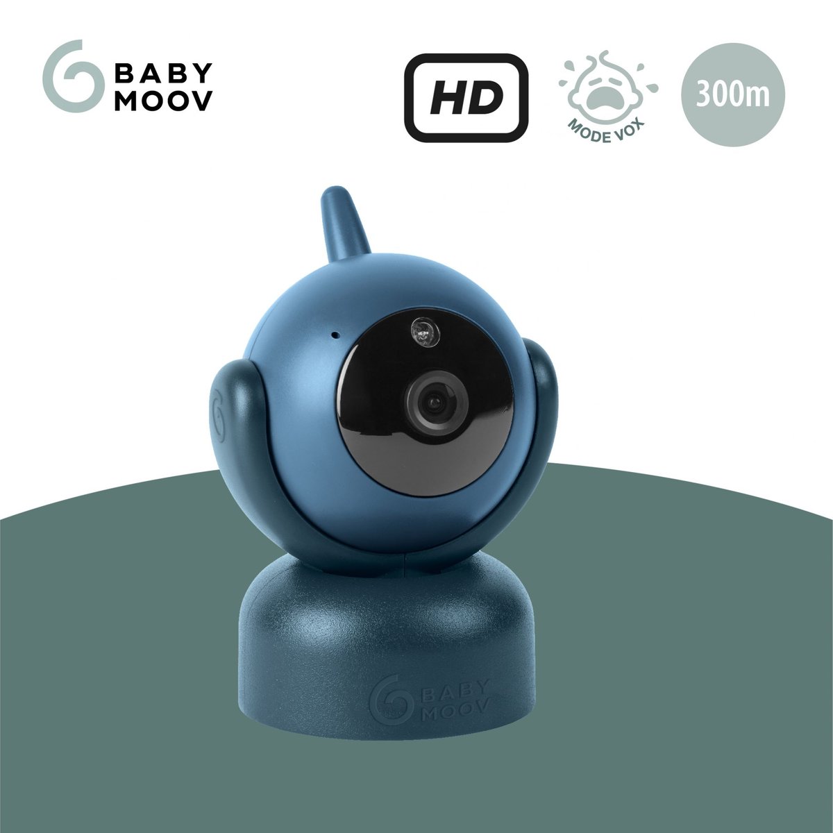 Caméra Additionelle babyphone Yoo Master + HD bleu foncé, BABYMOOV