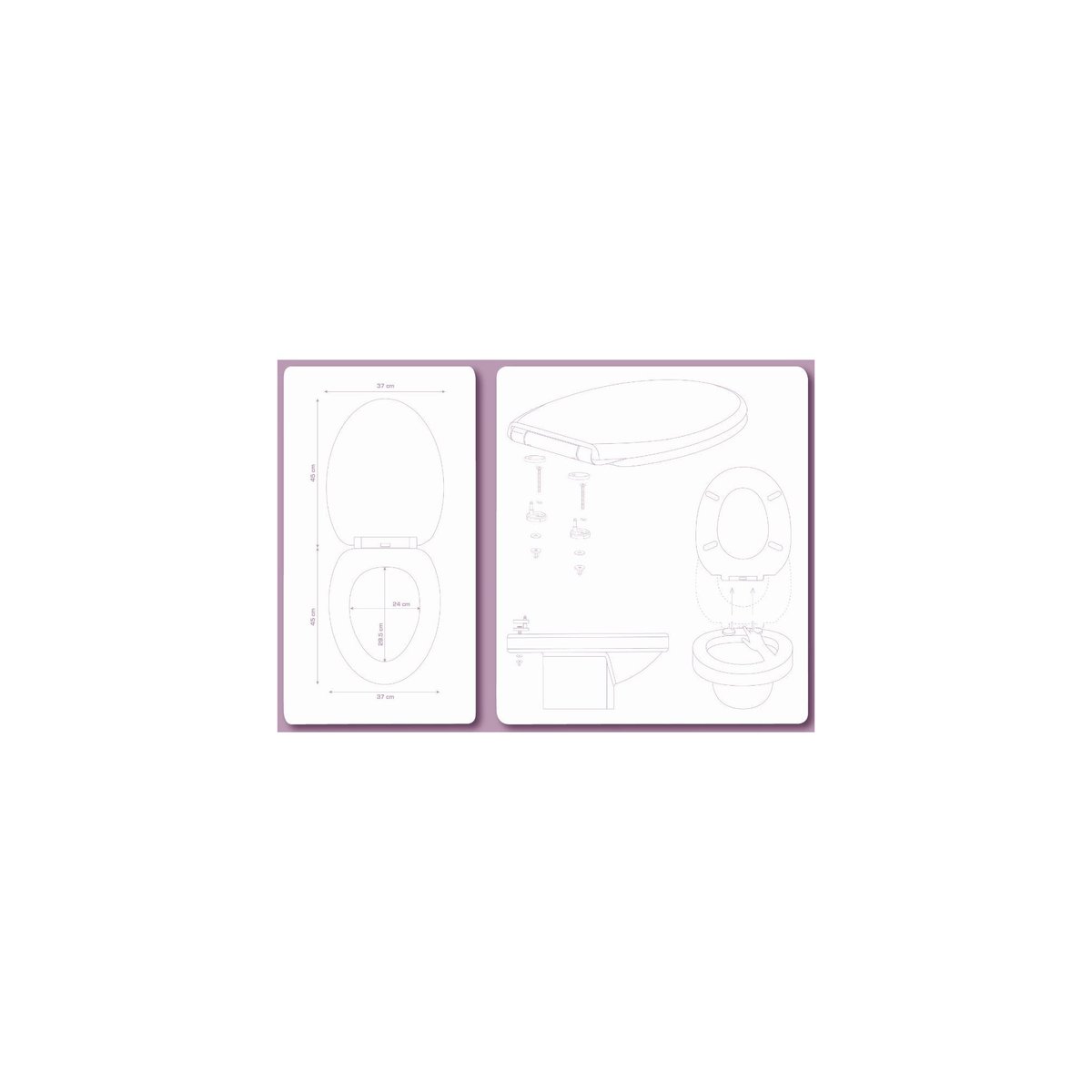 Abattant WC lumineux thermodur LED LUMOS blanc, GUY LEVASSEUR