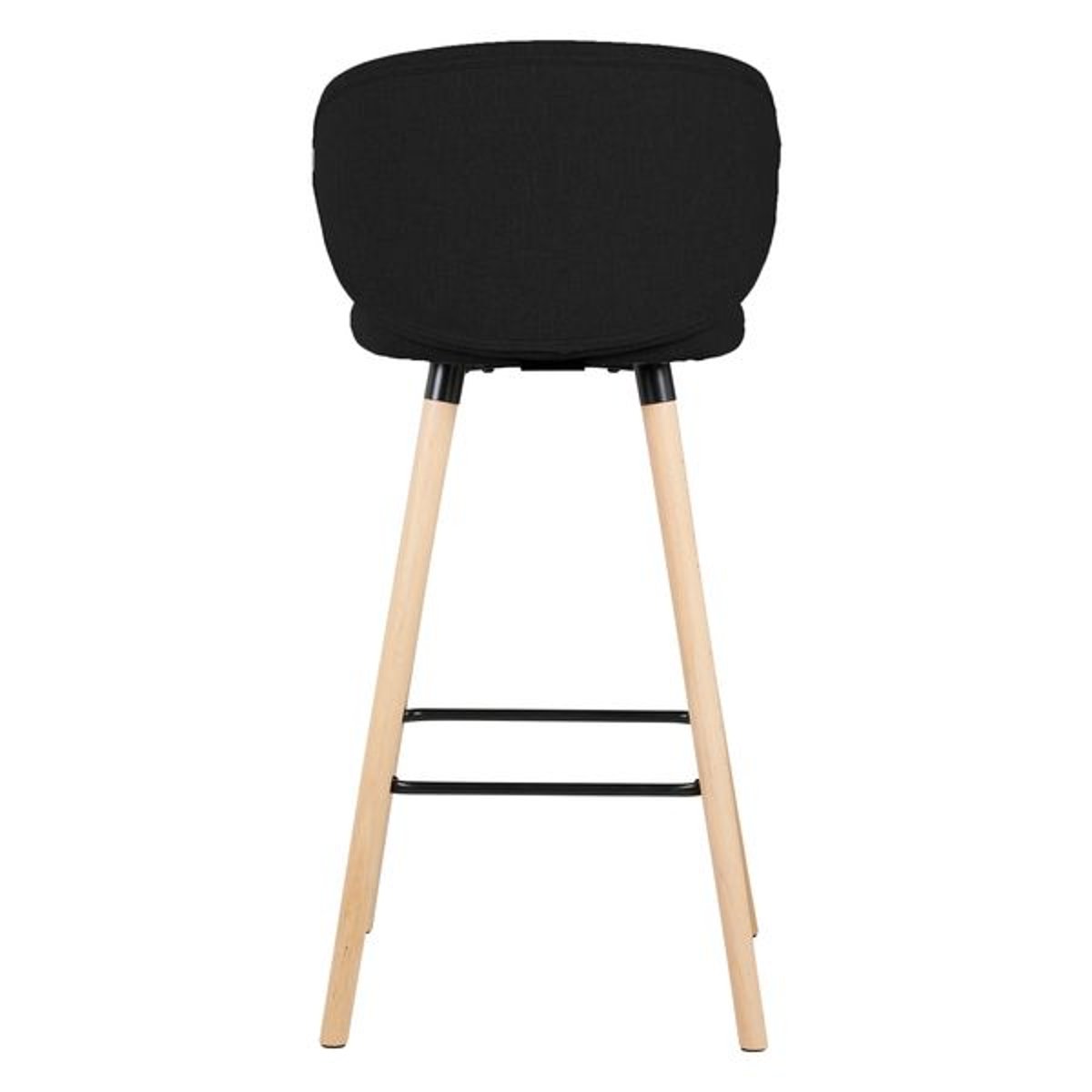 Chaise de bar tissu noir, ZAGO