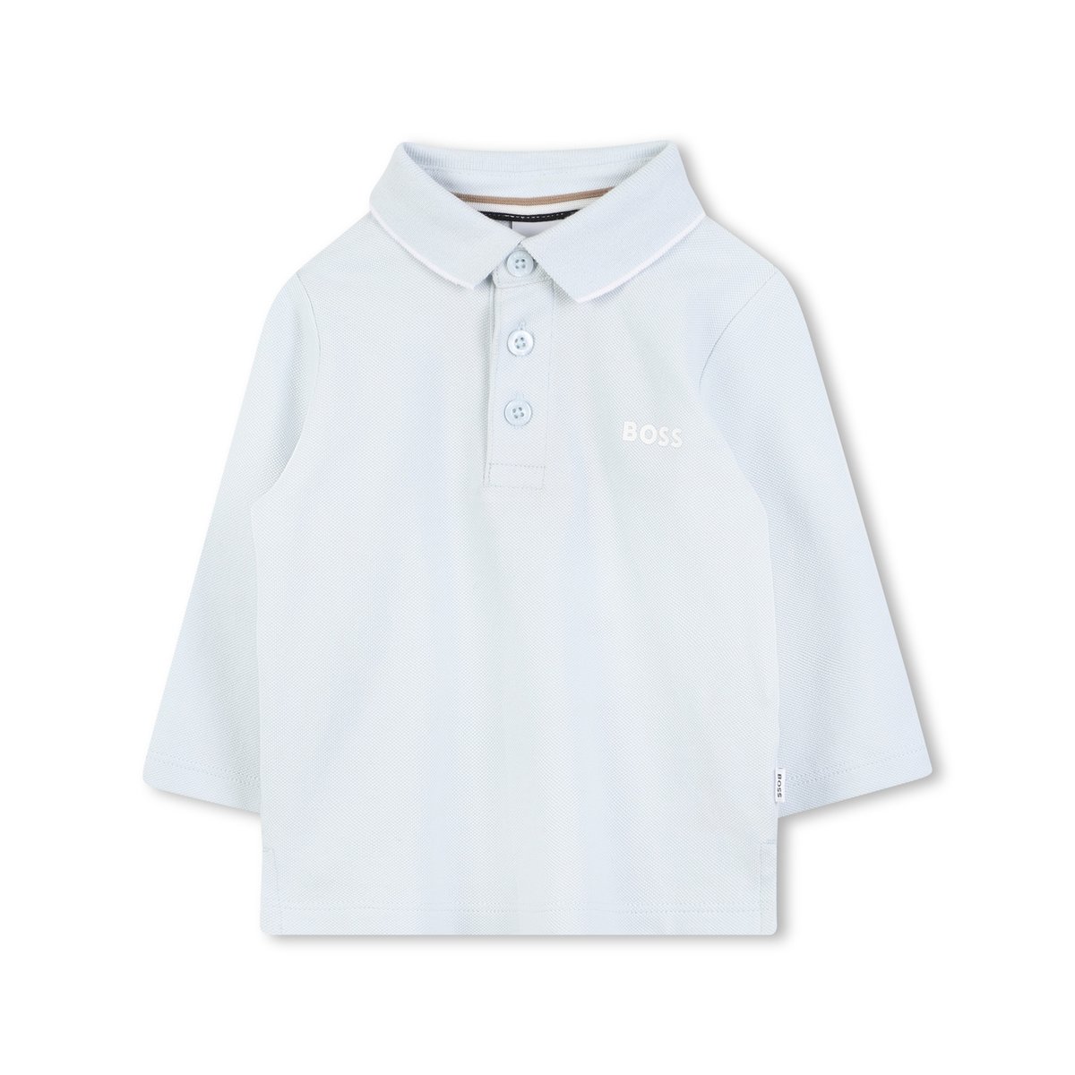 Polo à manches longues bleuglacier, BOSS KIDSWEAR
