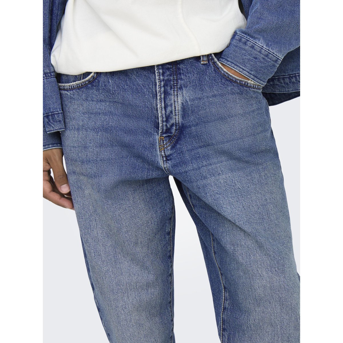Jean Coupe Décontractée medium blue denim 1, ONLY & SONS