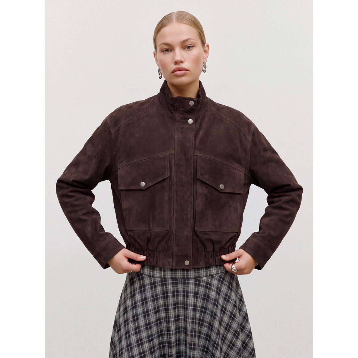 Veste En Daim marron - chocolate torte 1, VERO MODA