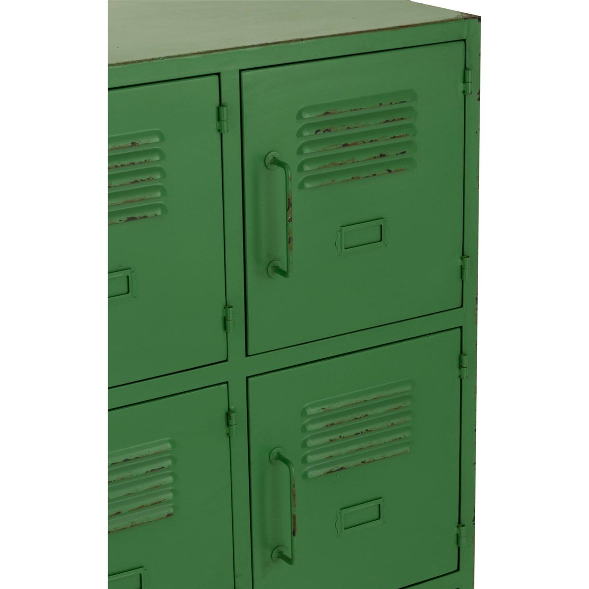 Armoire métal 9 portes style industriel vert, RECOLLECTION