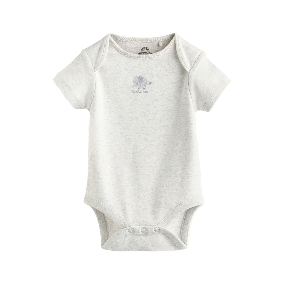 Body bébé à manches courtes, lot de 5 éléphant gris, NEXT