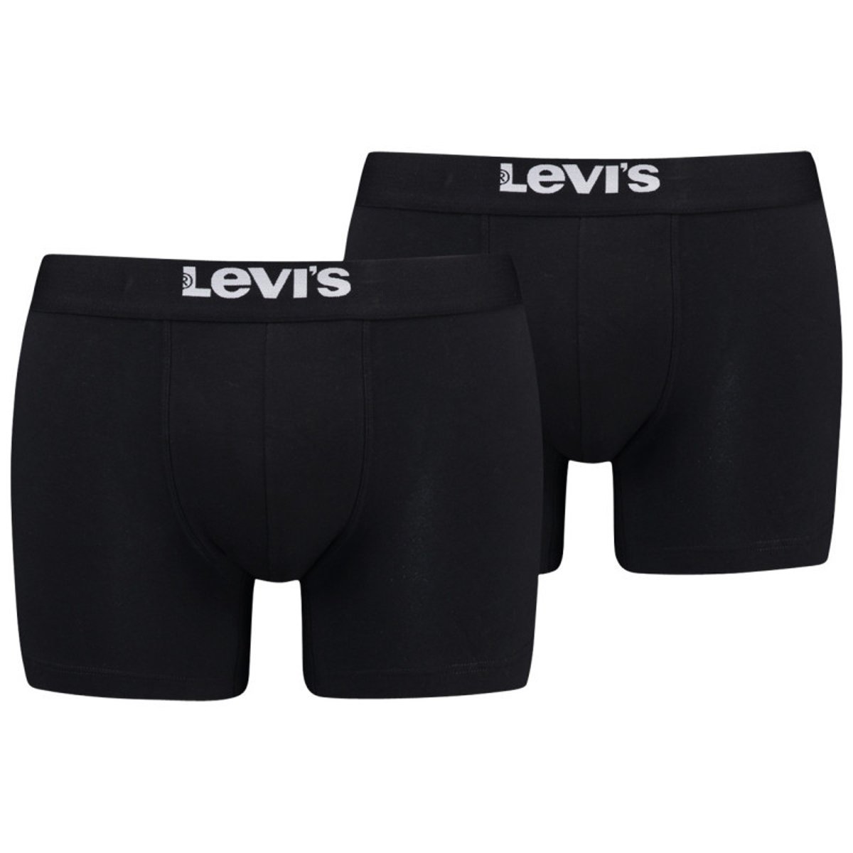 Lot de 2 boxers unis noir noir, LEVI'S