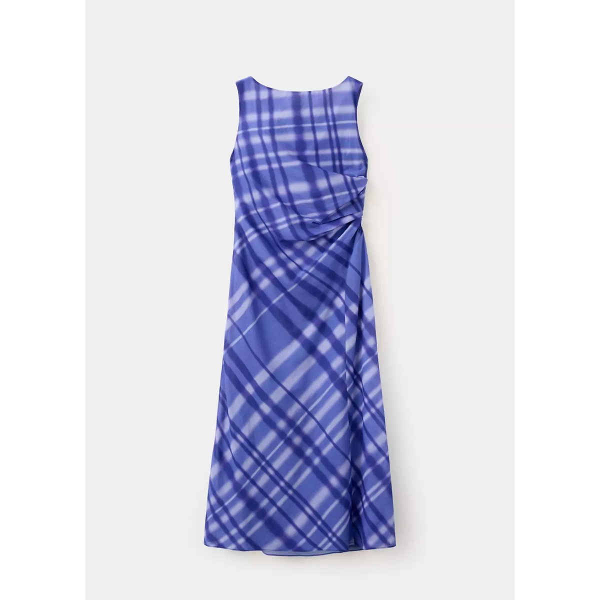 Robe 100 % coton imprimé bleu, MANGO