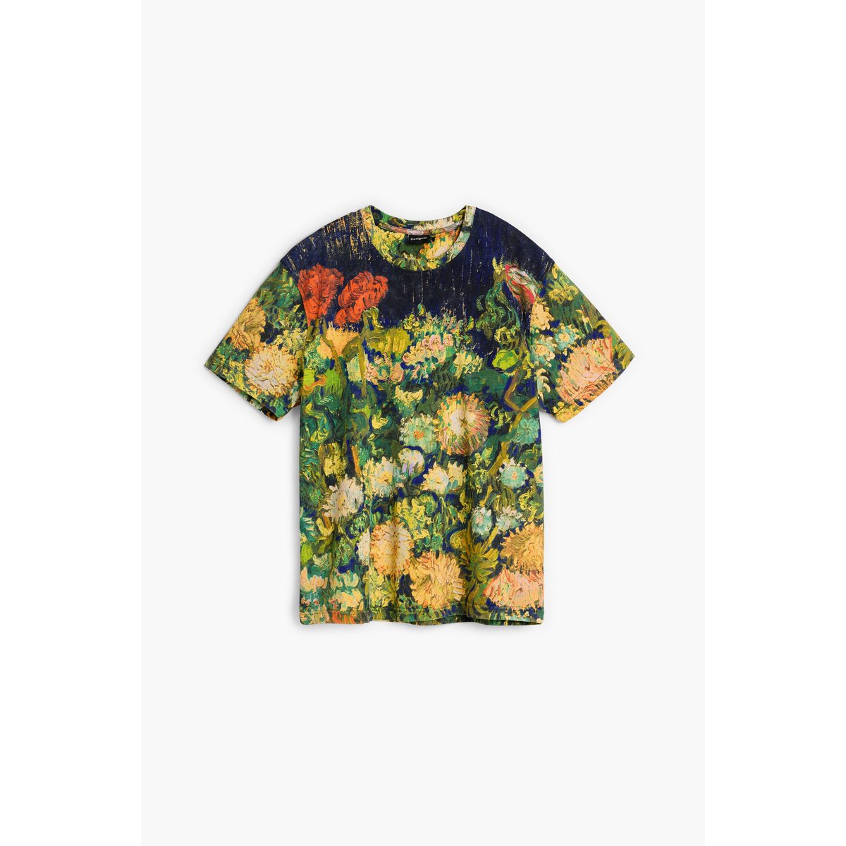 T-shirt à imprimé nature morte bleu, DESIGUAL