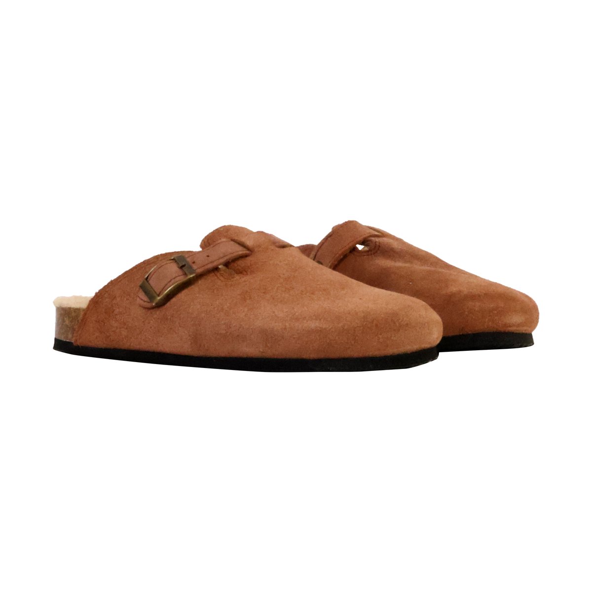Mules Cuir cuero, NATURAL WORLD