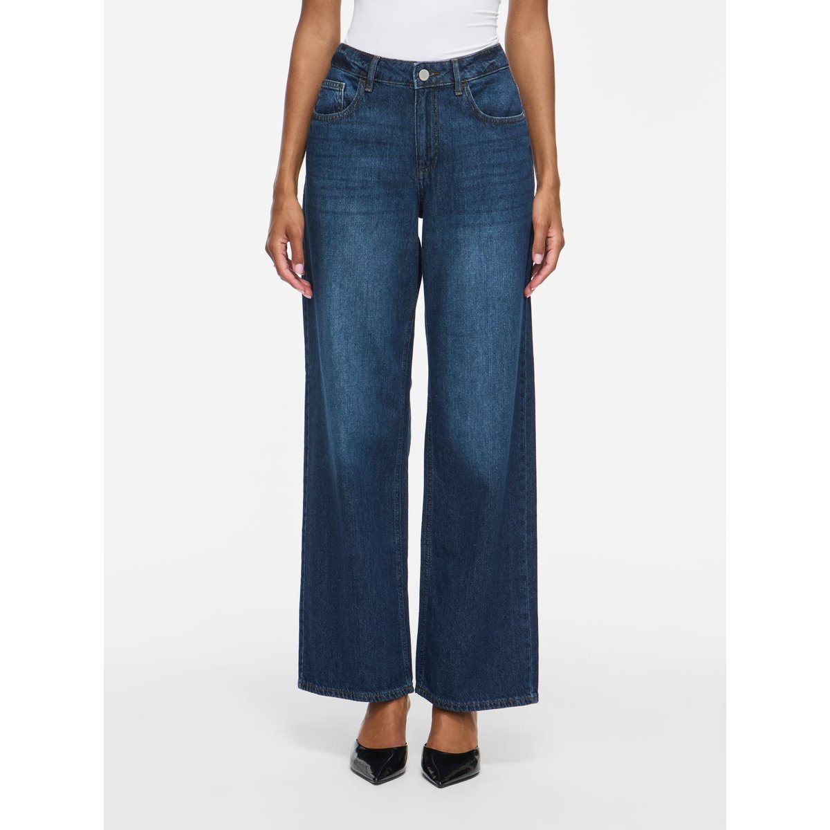 Jean À Coupe Ample bleu - dark blue denim1, VILA