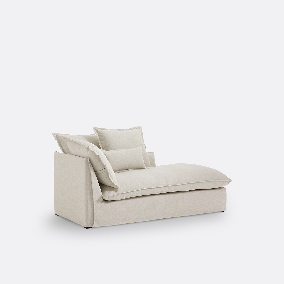 Méridienne, déhoussable, en polyester, ODNA ecru, LA REDOUTE INTERIEURS