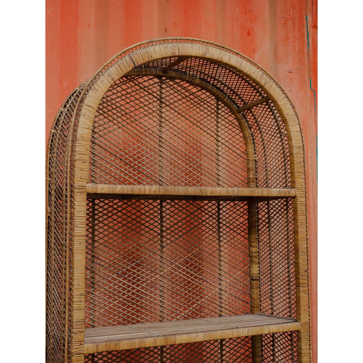 Étagère en rotin Gaëlle N°893 - Bon état bois clair, DEBONGOUT