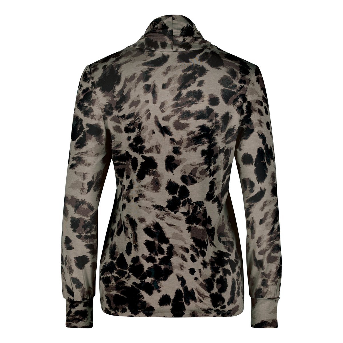 T-shirt à col roulé à col droit taupe/black, BETTY BARCLAY