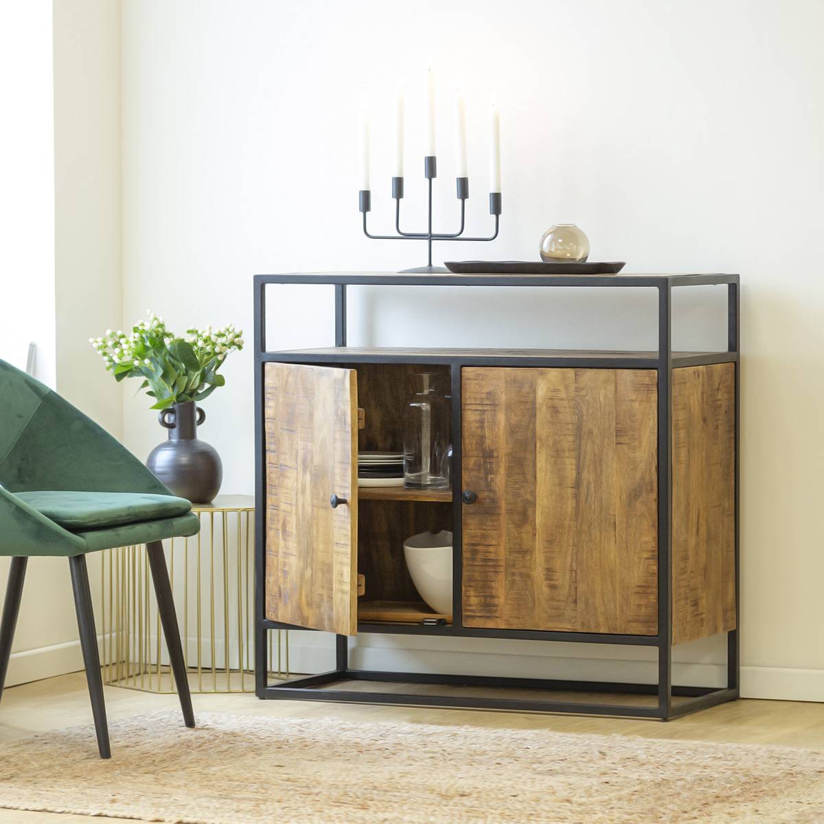 Buffet en bois de manguier MARCEL bois clair, MADE IN MEUBLES