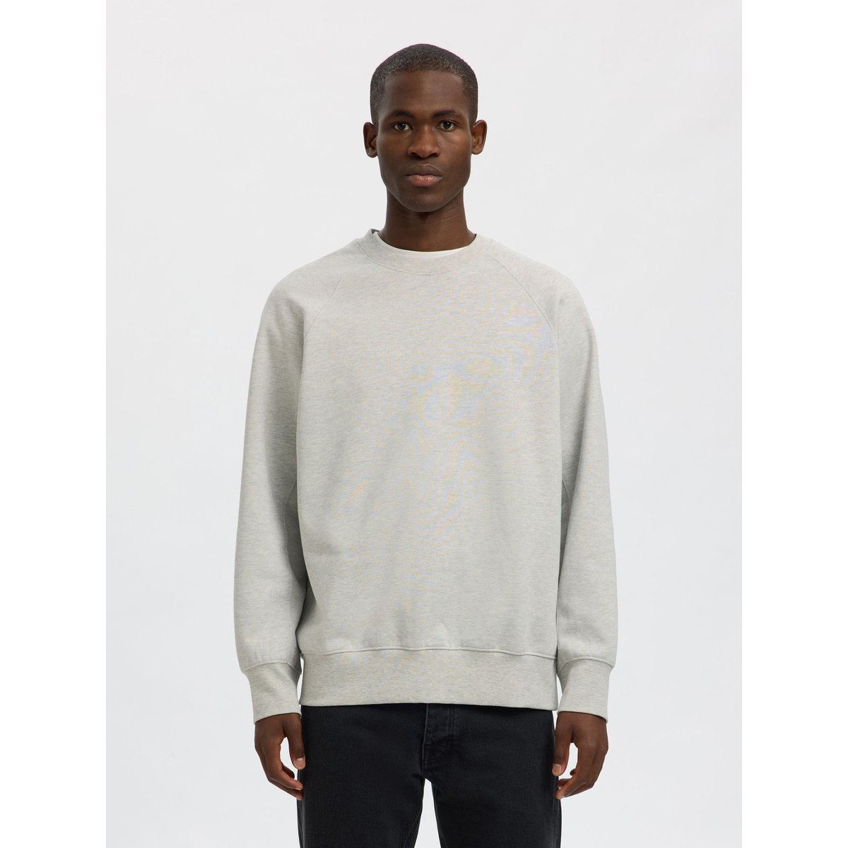 Sweat-Shirt gris - light grey melange, SELECTED