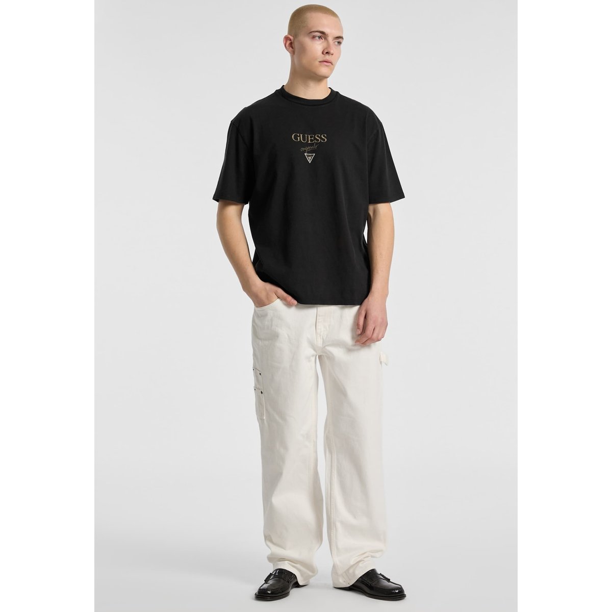 Pantalon Carpenter blanc, GUESS