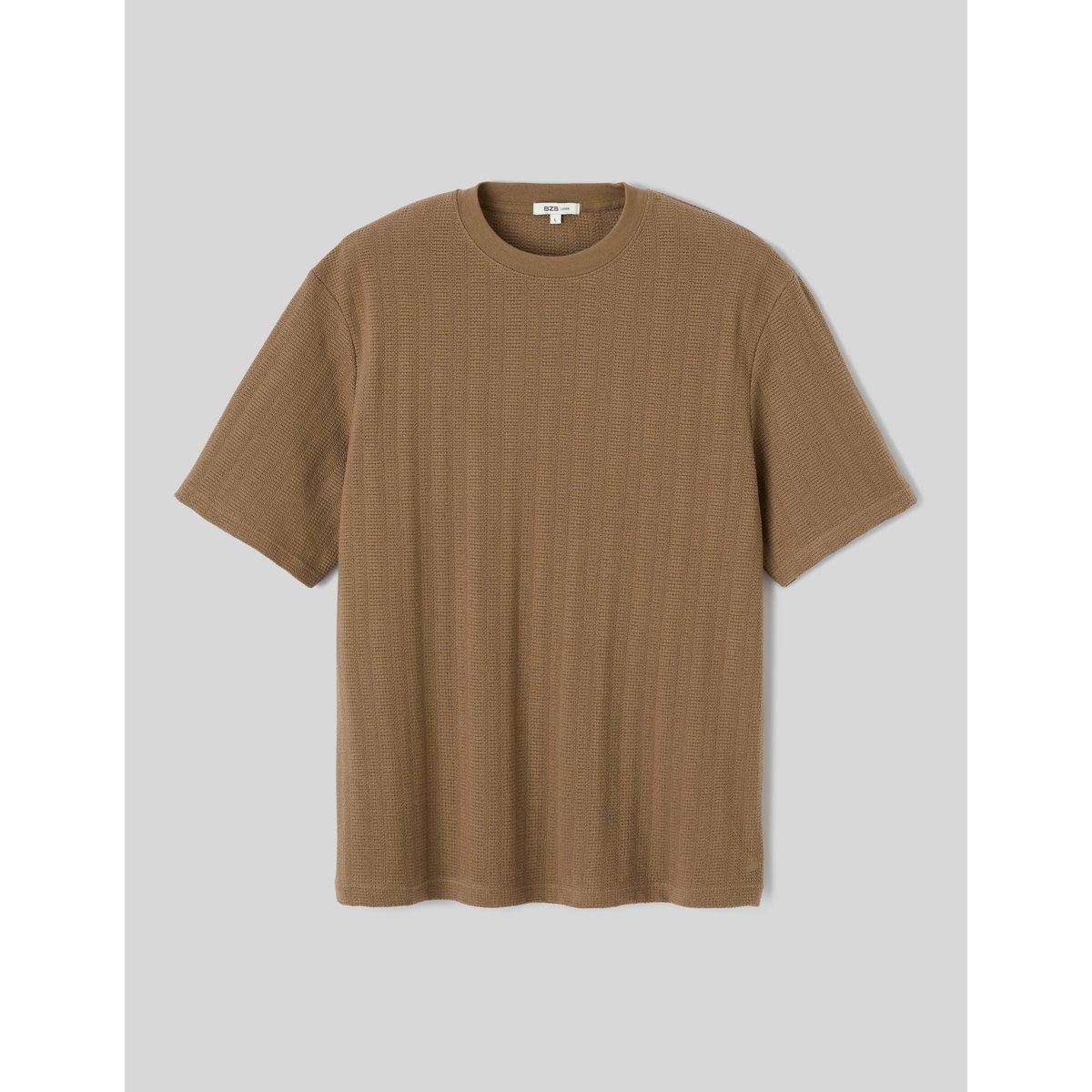 T-shirt matière fantaisie vert kaki, BZB