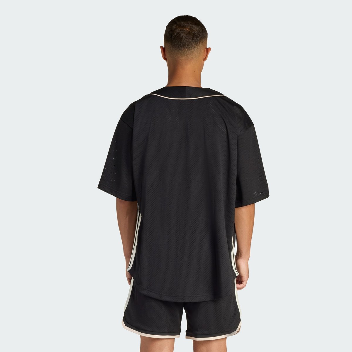 Maillot De Baseball Mesh Stadium black / crystal linen / off white, ADIDAS SPORTSWEAR