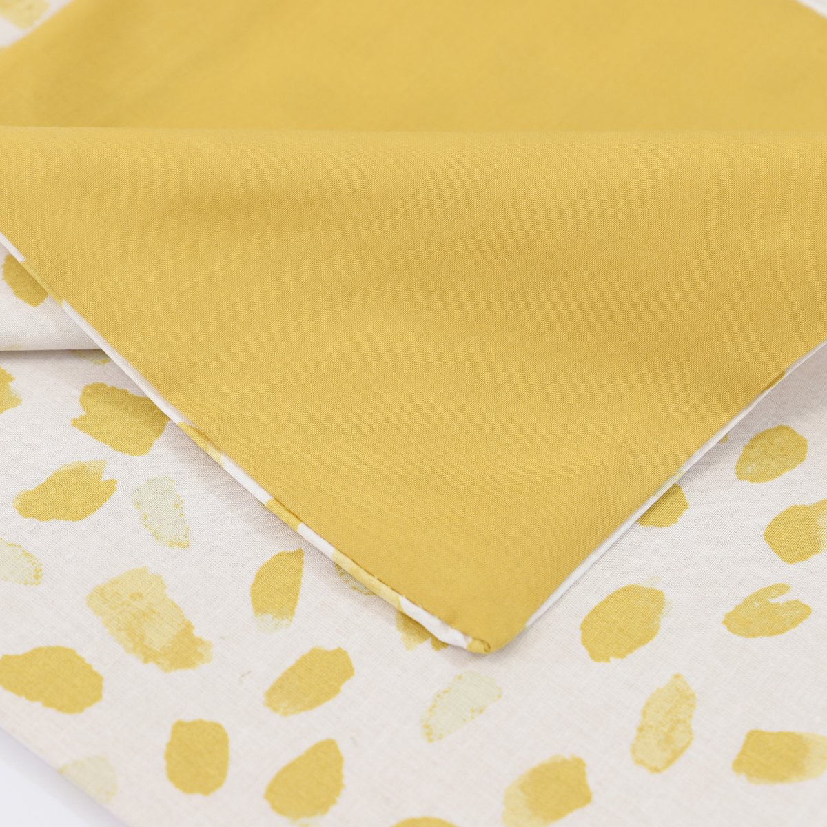 Parure housse de couette imprimés coton réversible SOPHIE gris, LINANDELLE