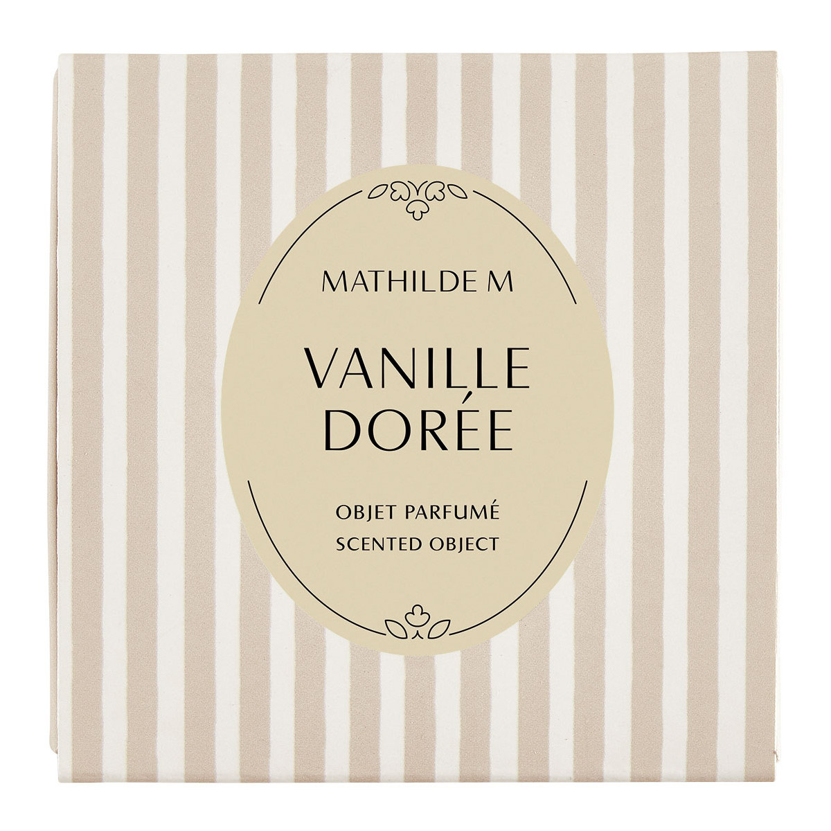 Coffret de 4 décors fondants en cire parfumée - VANILLE DORÉE blanc, MATHILDE M