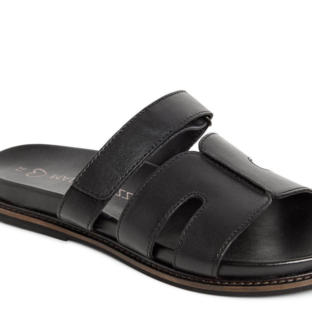 Mule en cuir noir, MARCO TOZZI