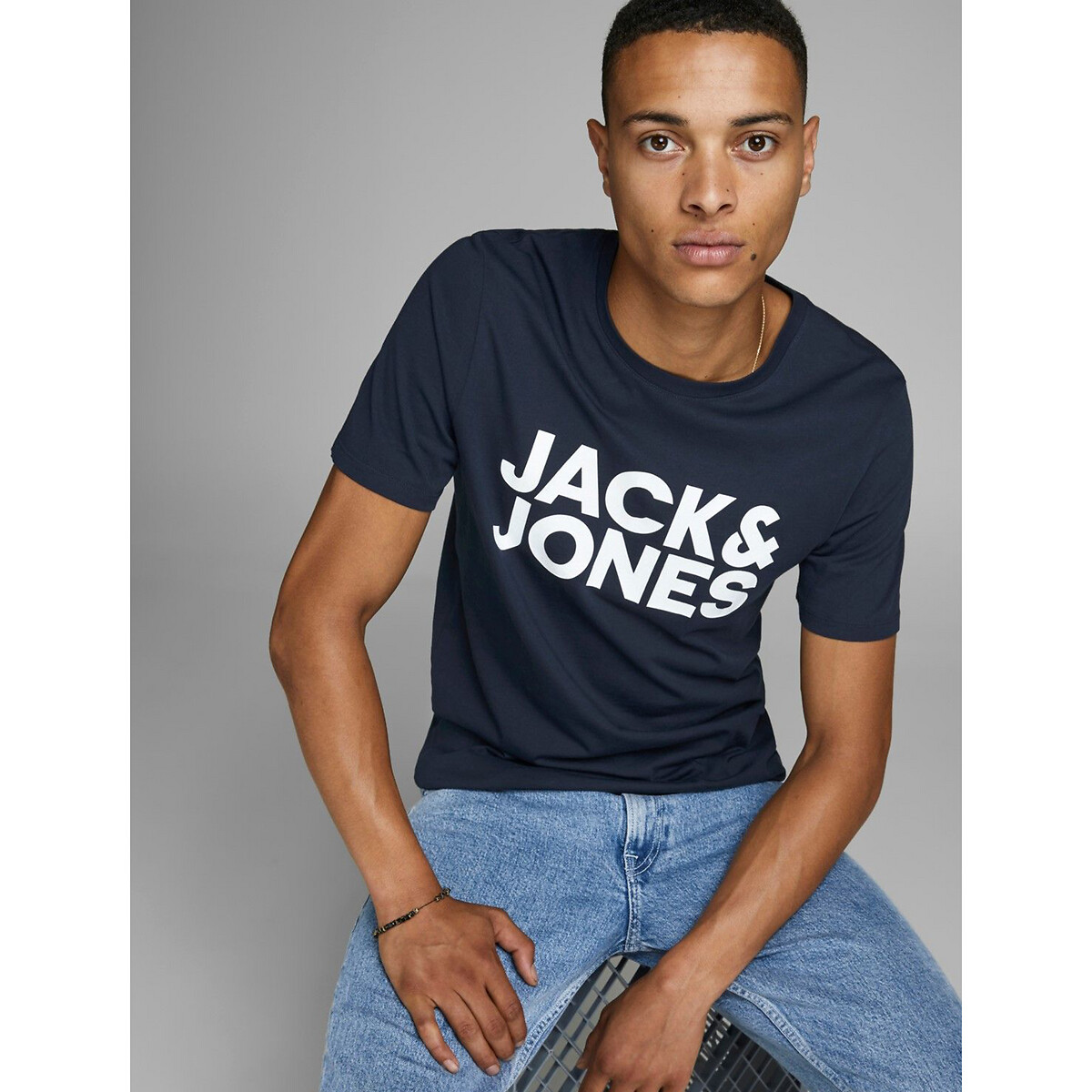 Corp Big Logo T-Shirt navy blue, JACK & JONES