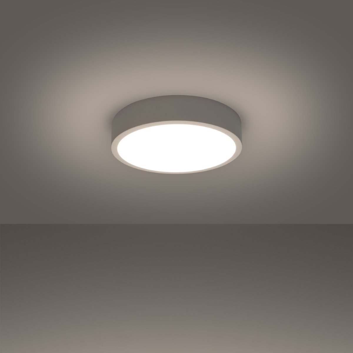 Plafonnier Aluminium Blanc LED 1 Onyx 30 blanc, EDEN