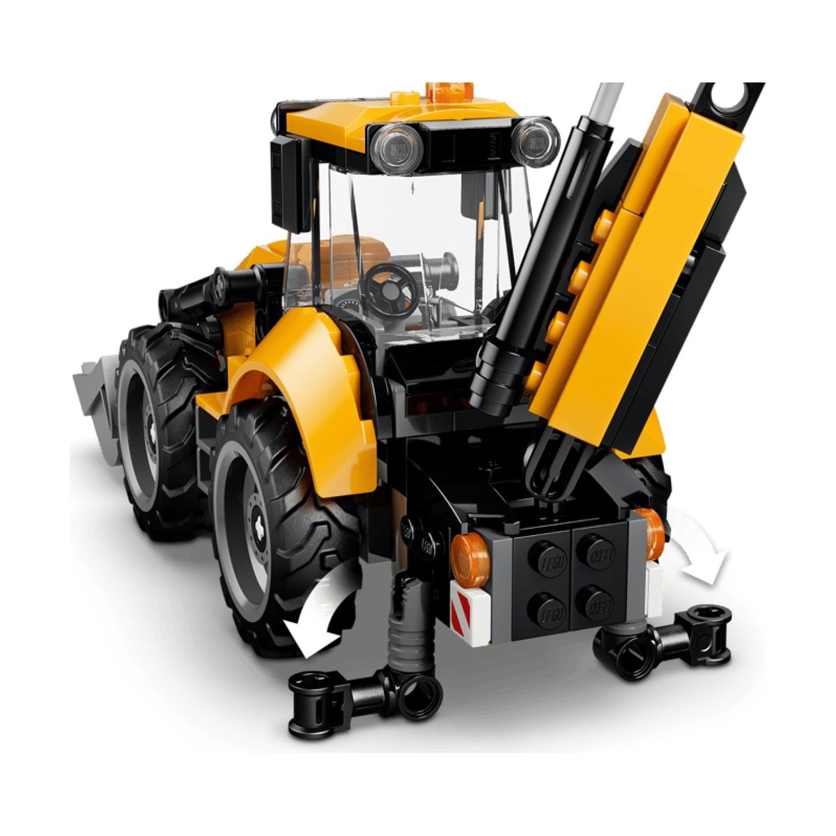 City Le tractopelle jaune multicolore, LEGO